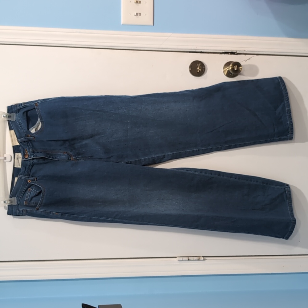 New Universal Thread Women's Relaxed Wide Leg 100% Cotton Jeans Size 10/30R